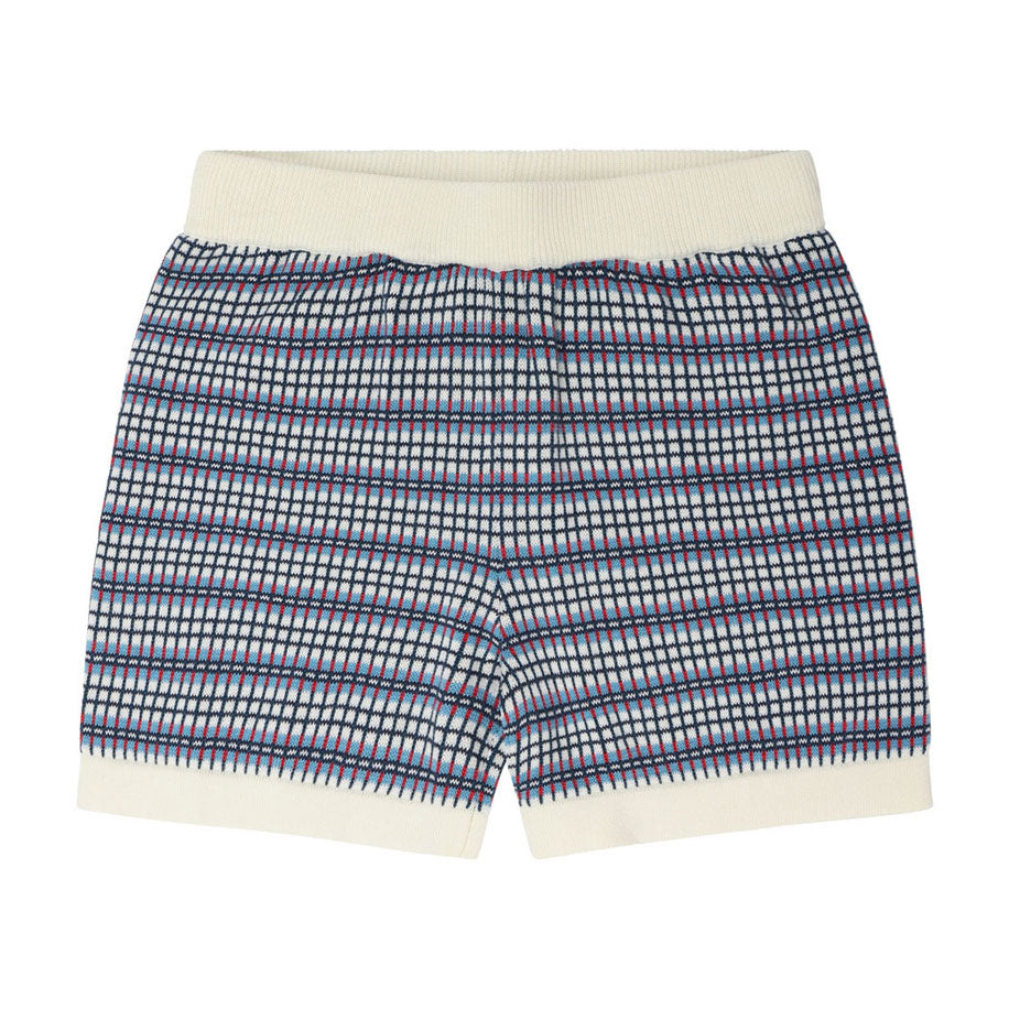 FUB Ecru/Sea Checked Shorts