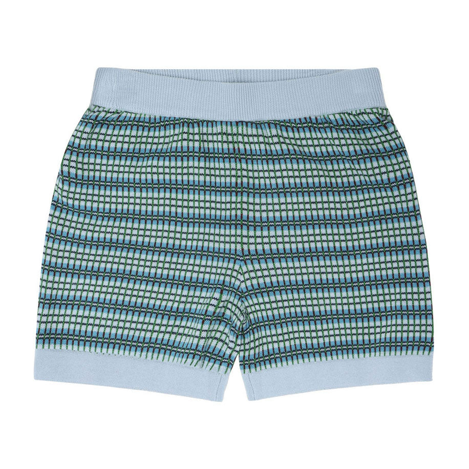 FUB Pale Blue/Sea Checked Shorts