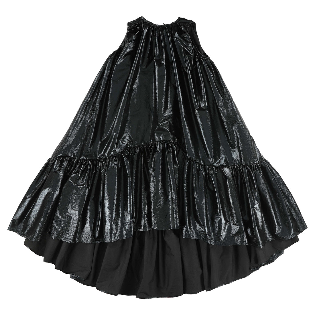 Caroline Bosmans Black Metal Sleeveless Dress