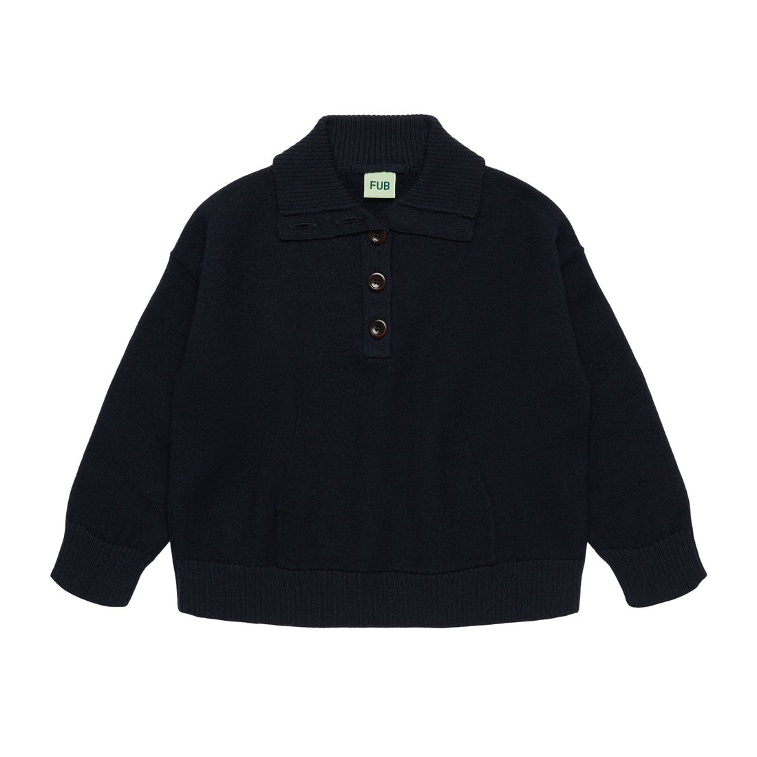 FUB Dark Navy Felted Anorak