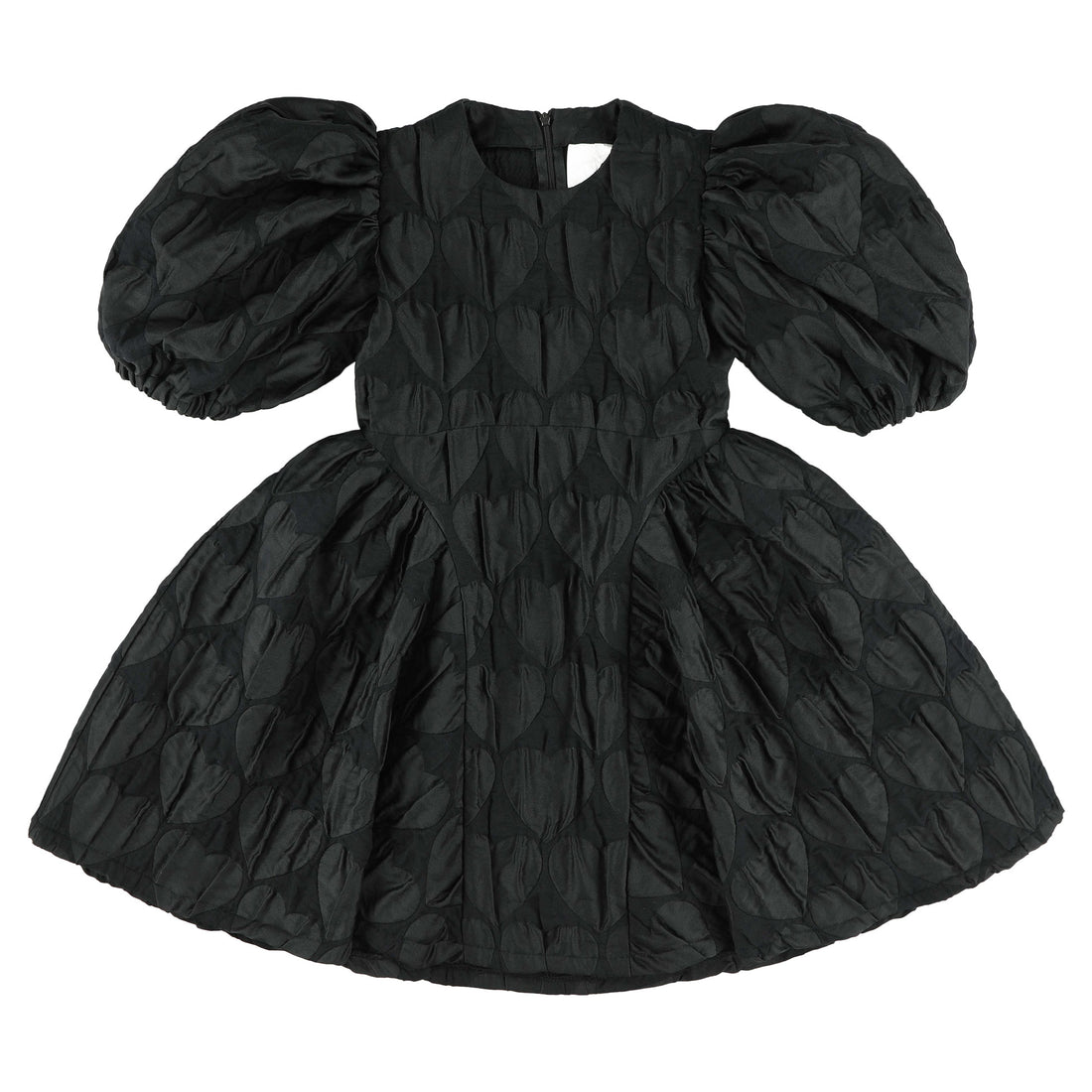 Caroline Bosmans Black Heart Puff Dress
