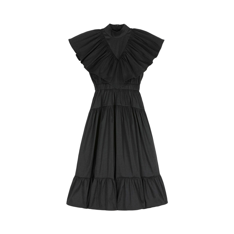 Caroline Bosmans Black Tafta Dresa