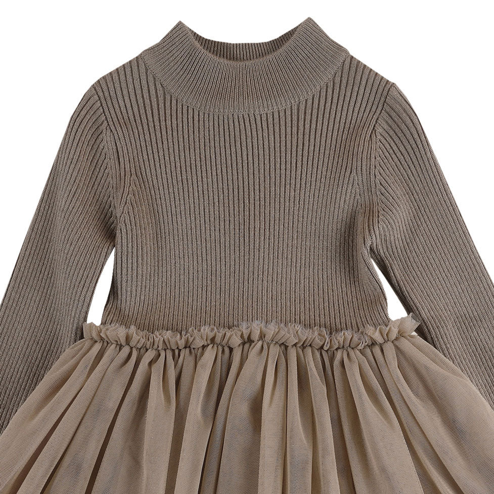 Donsje Taupe Lotus Dress