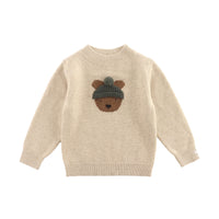 Donsje Biscotti Melange Bear Sweater