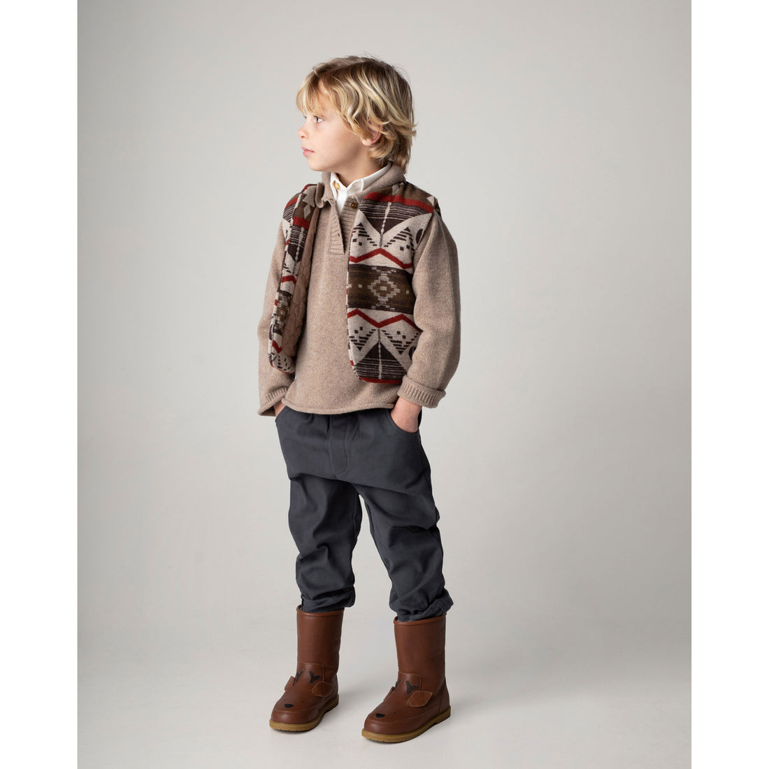 Donsje Milk Chocolate Ojan Sweater