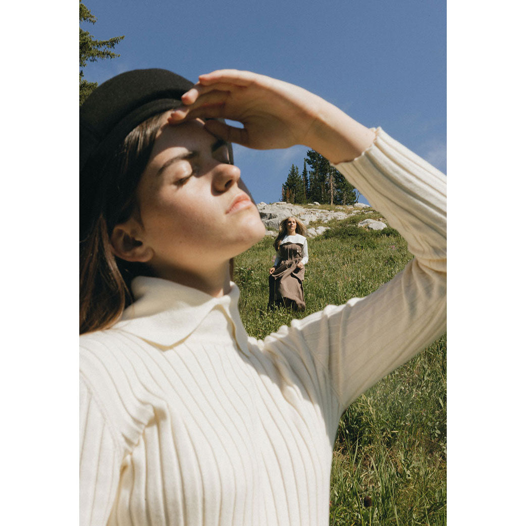 Clubhouse Cream Fold Over Turtleneck