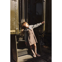 1984 Mocha Pleated Jumper