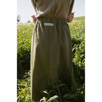 Elements Khaki Grey Elastic Skirt