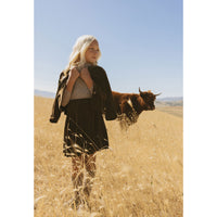 L by Ladida Brown Velvet Pleated Skirt