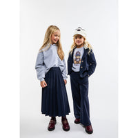 Twinset Blue Long Pleated Skirt