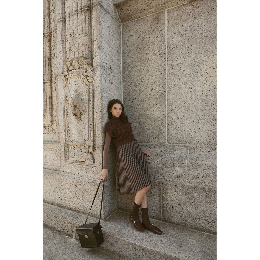 Ava and Lu Taupe Knit Vest