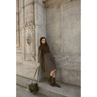 Ava and Lu Taupe Knit Vest