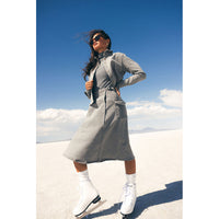 Elements Gray Denim Wrap Skirt