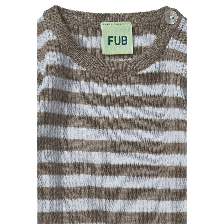 FUB Hazel Melange/Ice Baby Rib Pullover