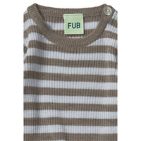 FUB Hazel Melange/Ice Baby Rib Pullover