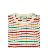FUB Multi Stripe Rib Bodysuit