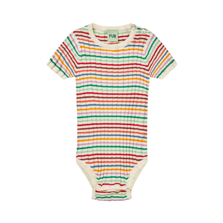 FUB Multi Stripe Rib Bodysuit
