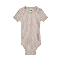 FUB Taupe Melange Rib Bodysuit