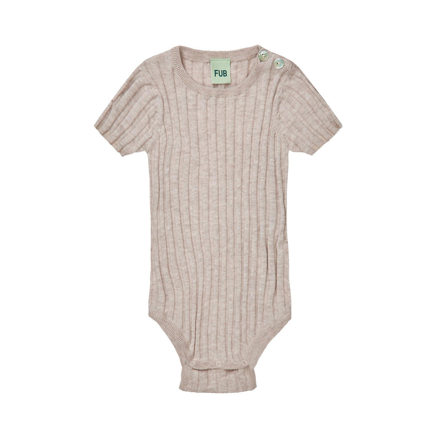 FUB Taupe Melange Rib Bodysuit