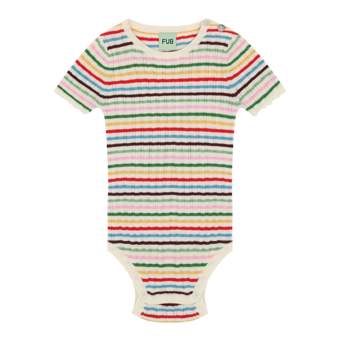 FUB Multi Stripe Rib Bodysuit
