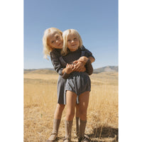 L by Ladida Blue Velvet Suspender Bloomers