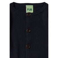 FUB Dark Navy Baby Rib Cardigan