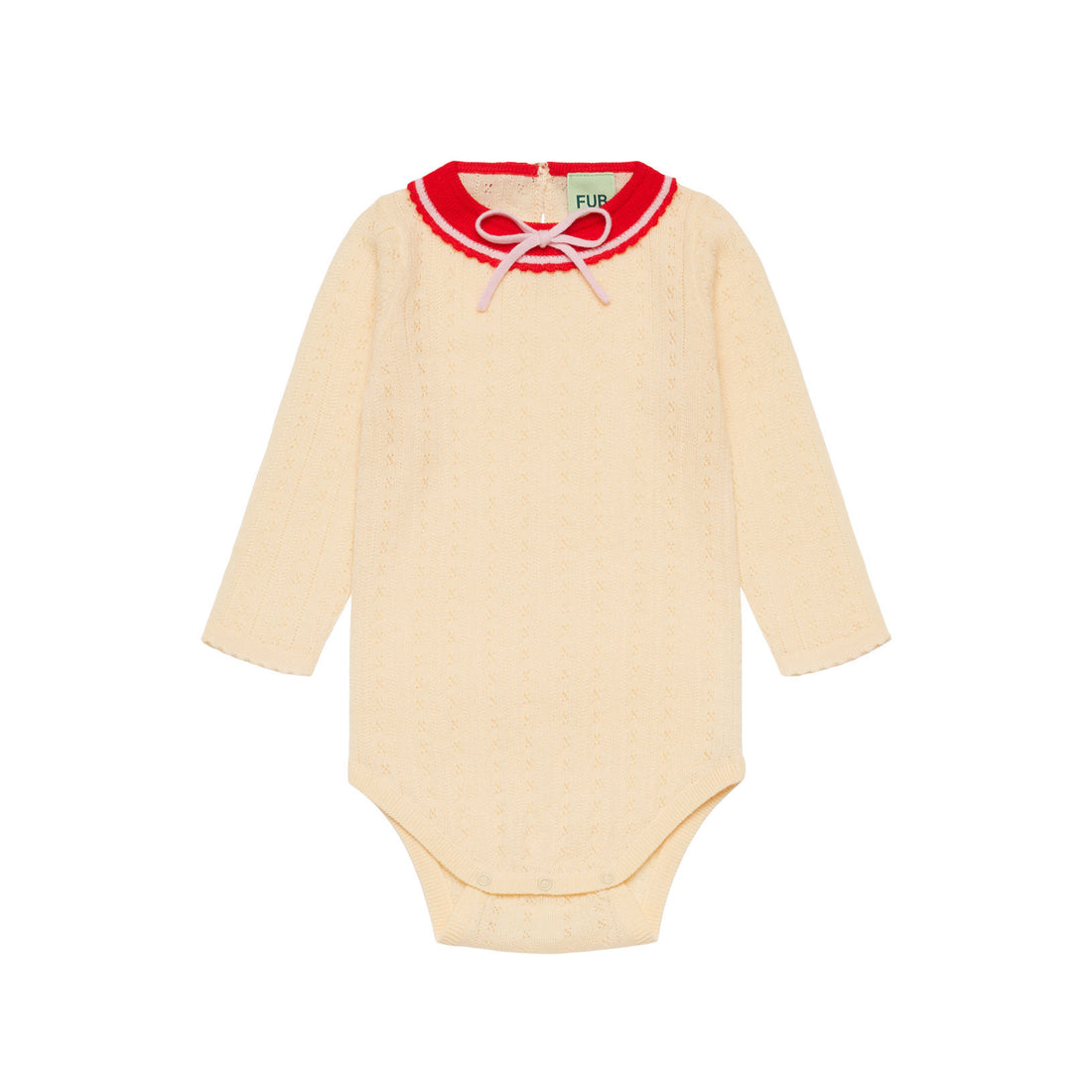 FUB Cream Bow Bodysuit