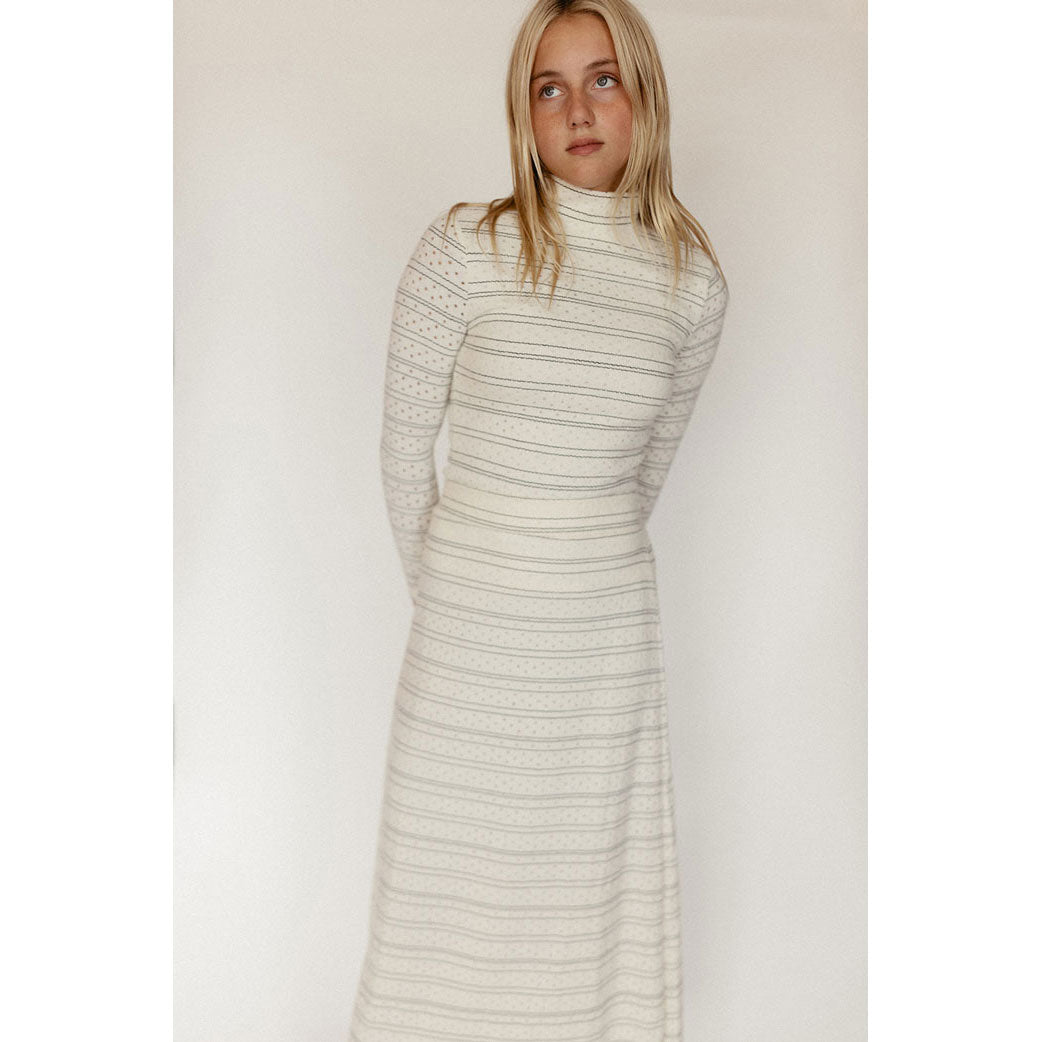 Ava and Lu Cream Knit Top