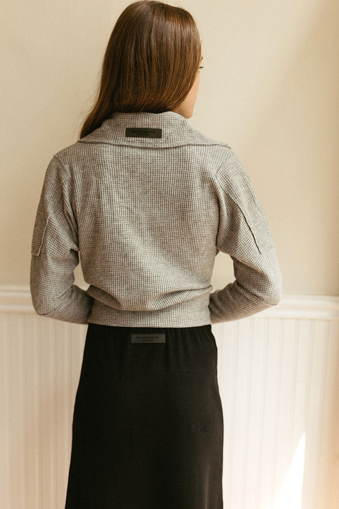 ELEMENTS Dove Waffle Top