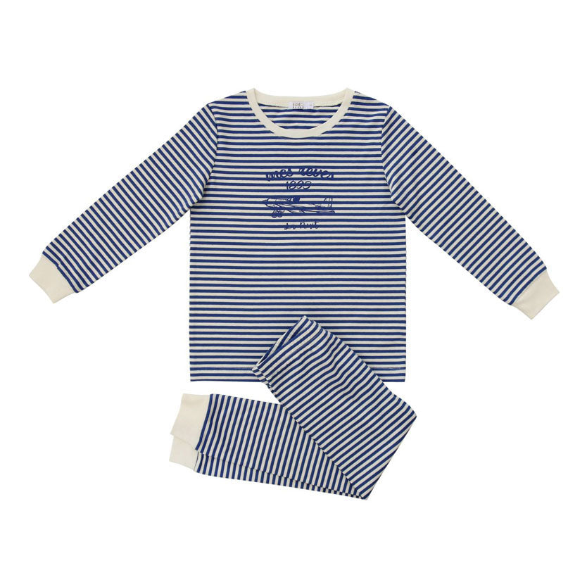 Coco Blanc Blue Striped Pjs