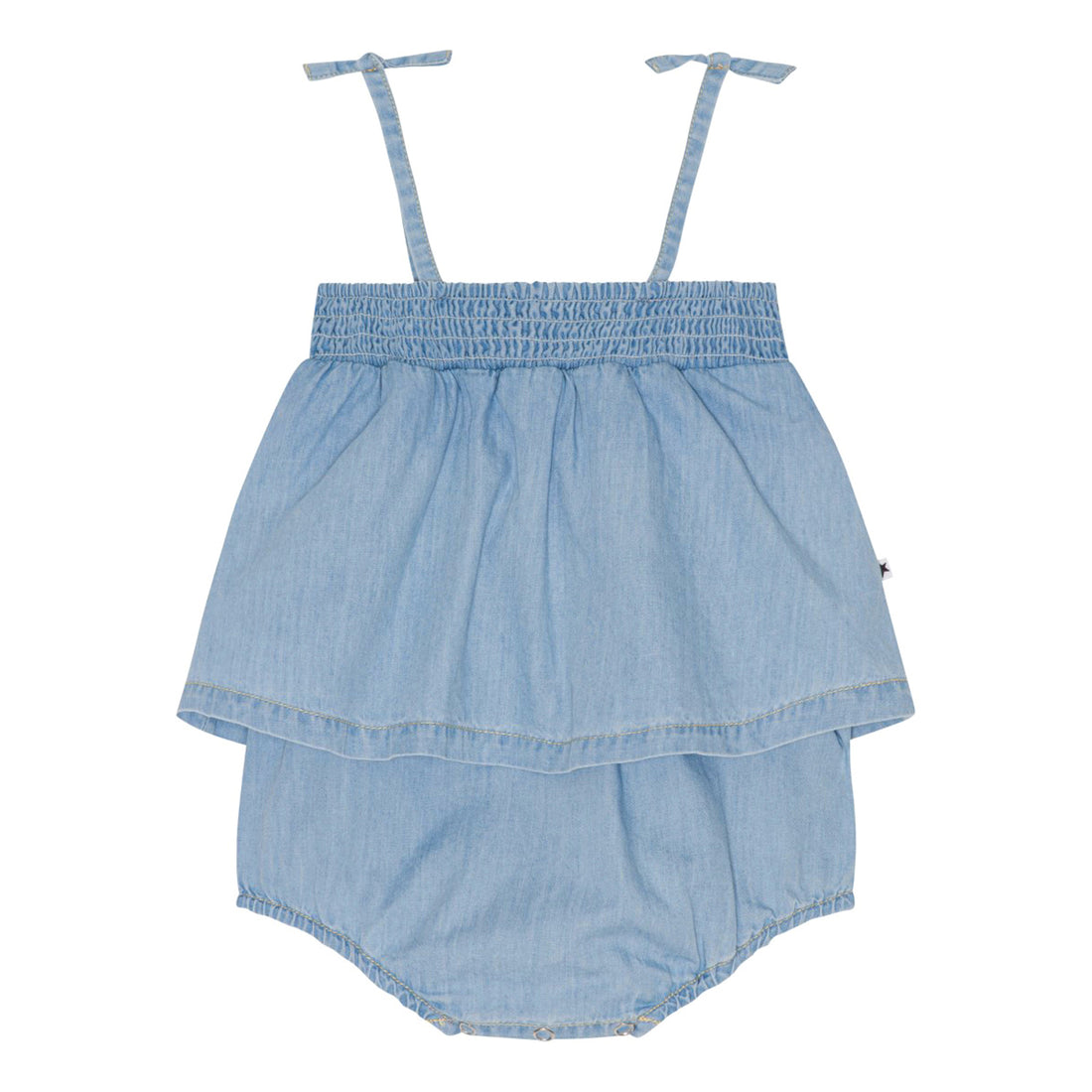 Molo Summer Wash Indigo Flora Romper