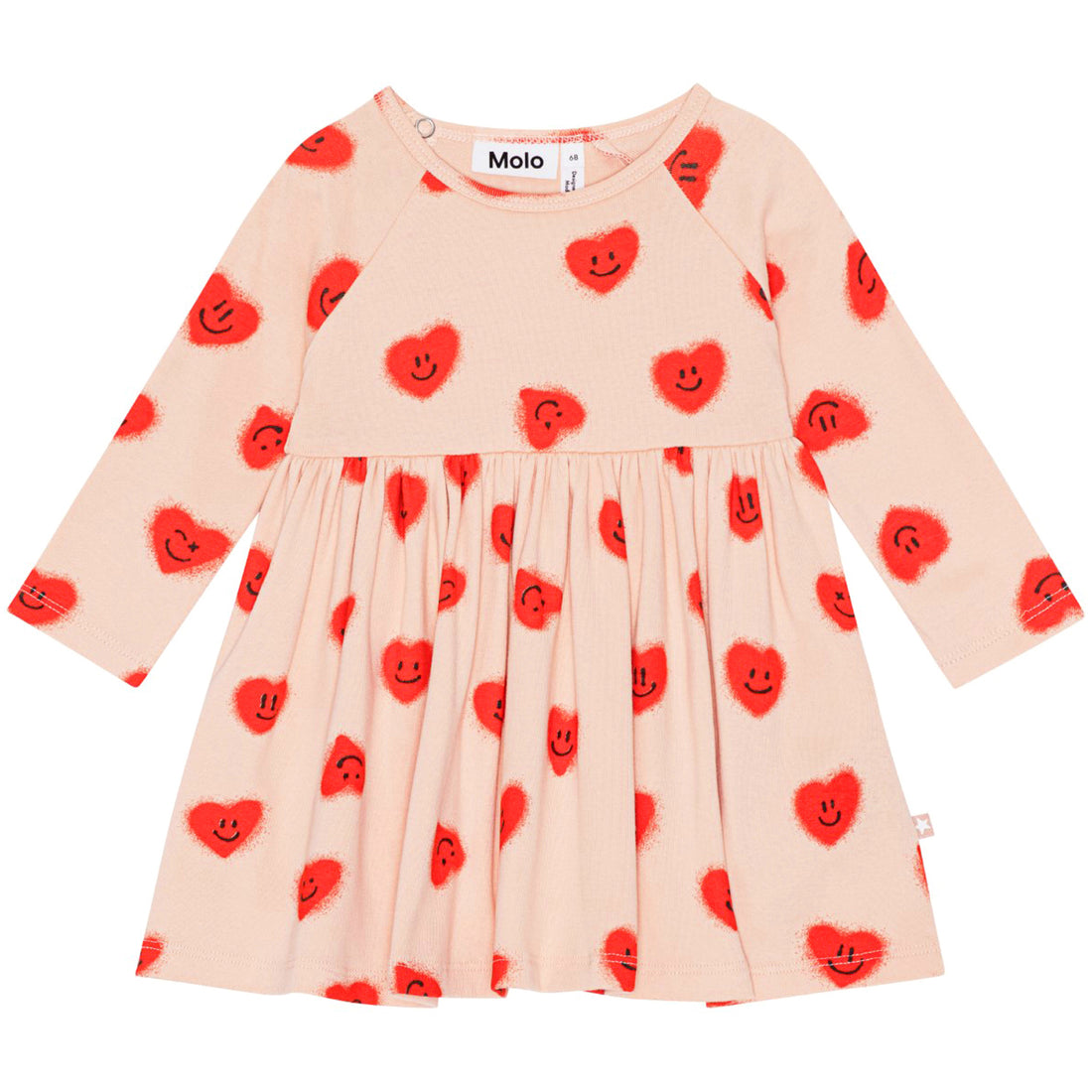 Molo Red Hearts Jersey Charmaine Dress
