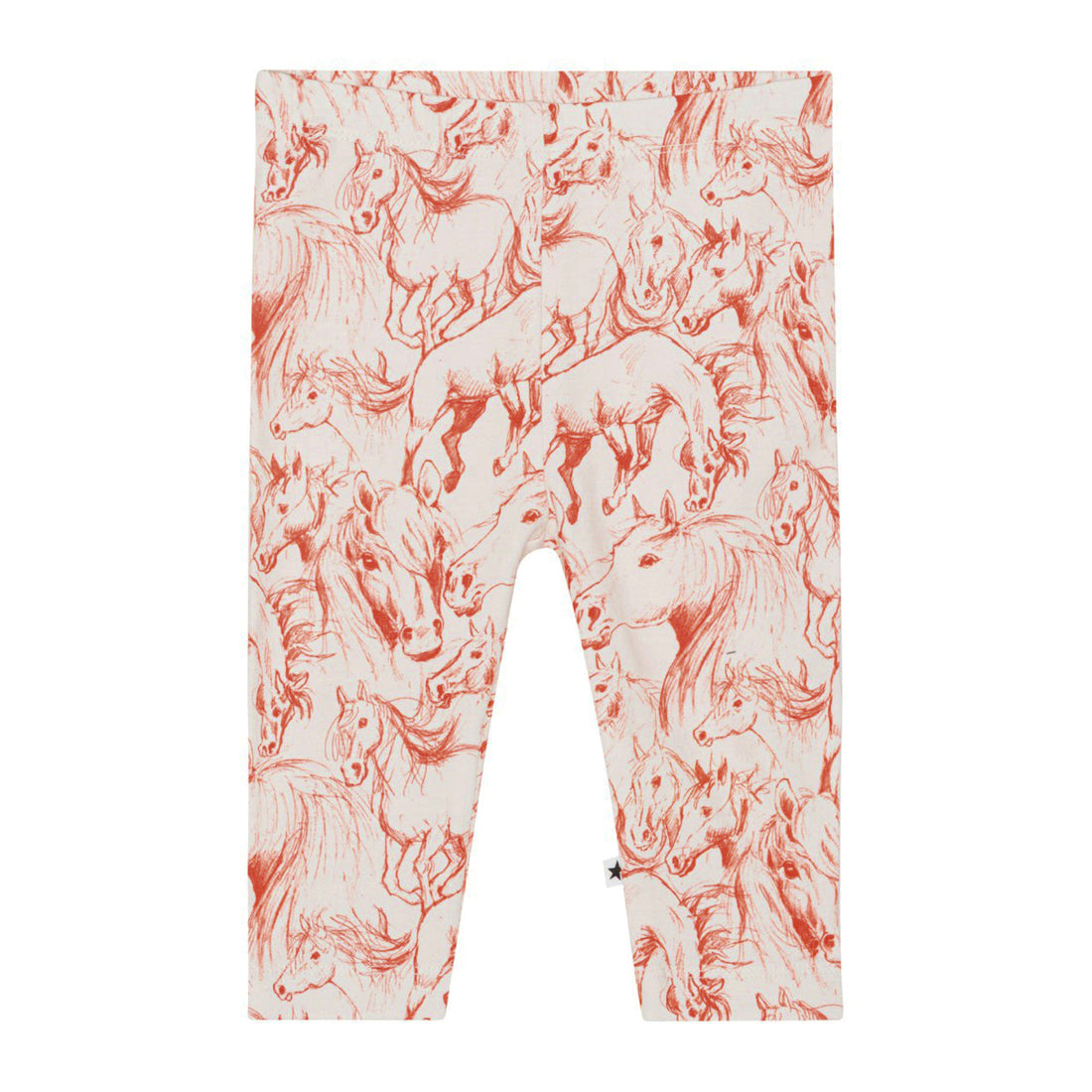 Molo Red Horses Stefanie Baby Leggings
