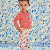 Molo Rose Red Mix Goldie Baby Cardigan