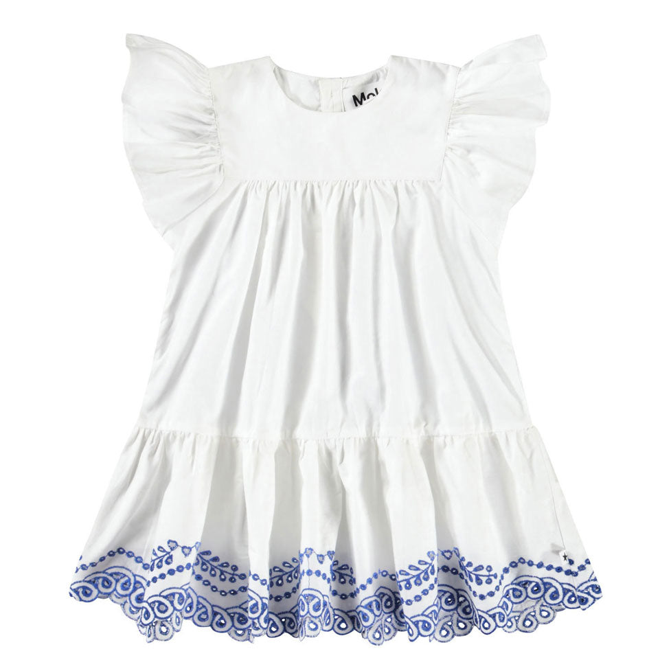 Molo Crisp White Cammas Dress