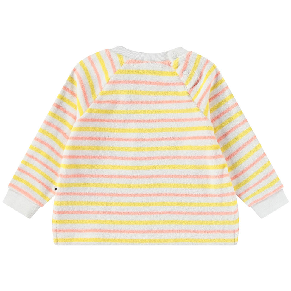 Molo Sun Melon Stripe Dora Sweatshirt