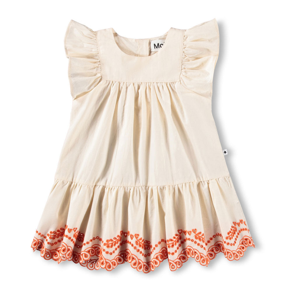 Molo Pearled Ivory Cammas Dress