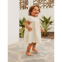 Molo Pearled Ivory Carmen Dress