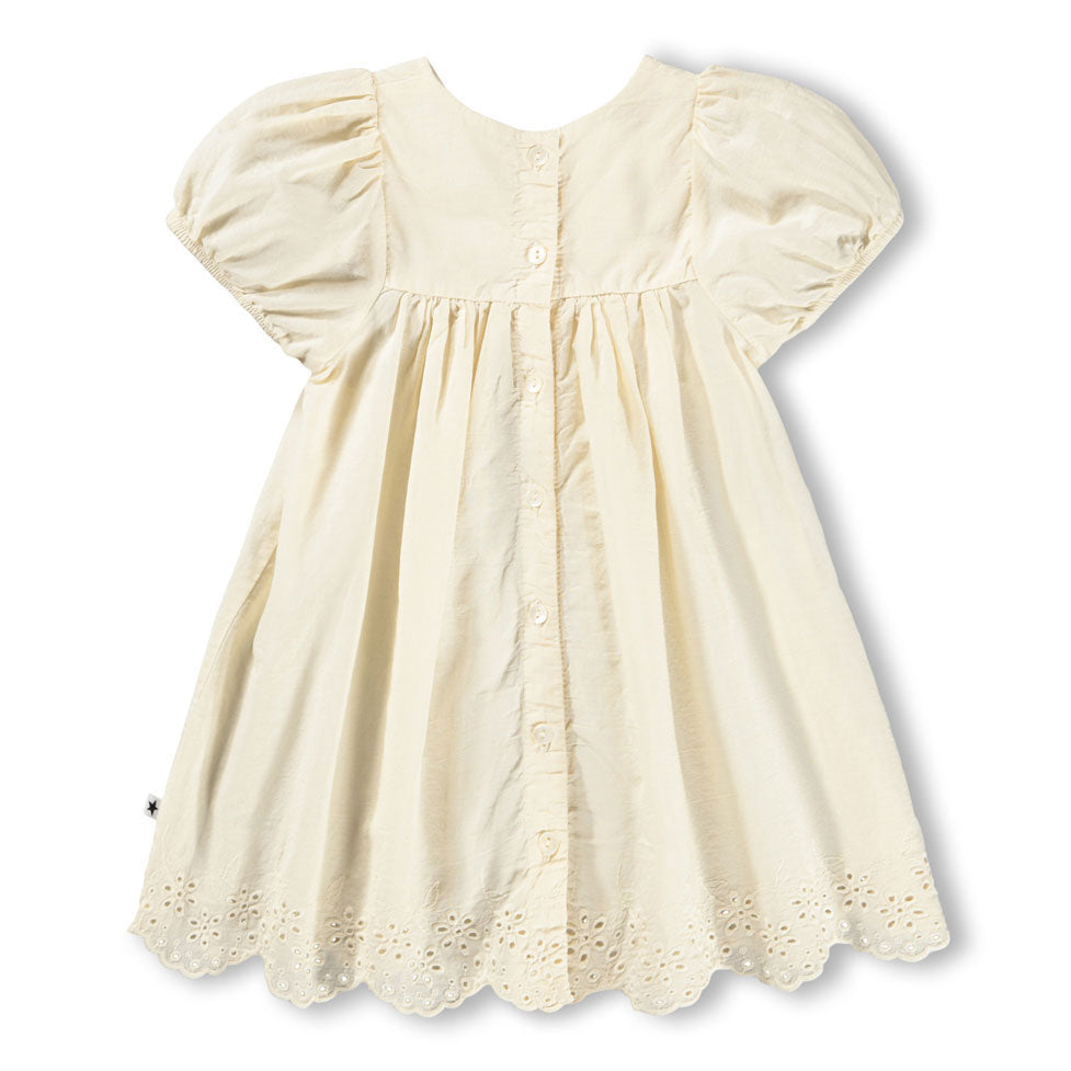 Molo Pearled Ivory Carmen Dress