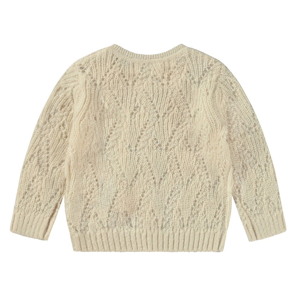 Molo Pearled Ivory Gilli Cardigan