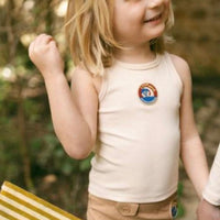 L by Ladida Swimmers Taupe Tank Set