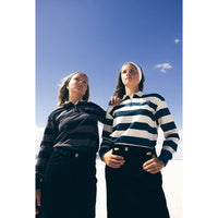 Elements Cream Striped Collar Sweatshirt