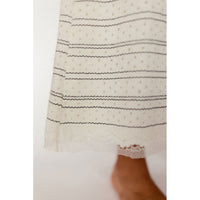 Ava and Lu Cream Knit Maxi Skirt