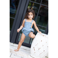 Coco Blanc Blue Denim Baby Romper