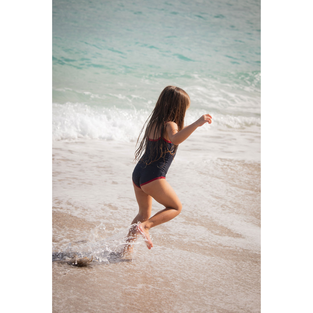 Coco Blanc Navy Striped Swimsuit