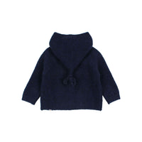 Buho Navy Baby Hood Cardigan