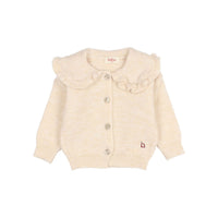 Buho Ecru Baby Girly Cardigan