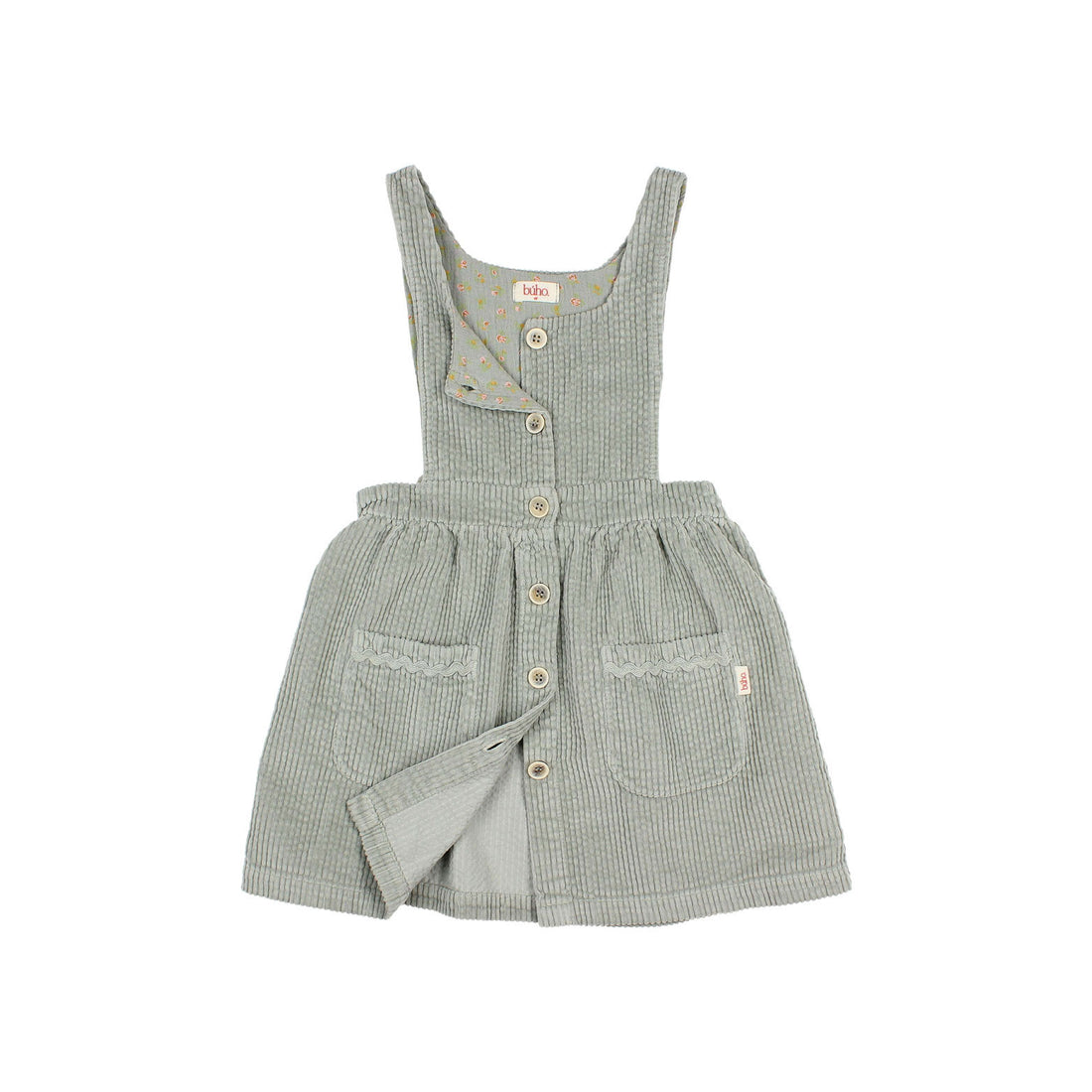 Buho Eucalyptus Corduroy Dress