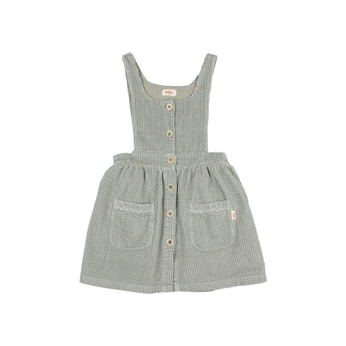 Buho Eucalyptus Corduroy Dress