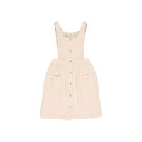 Buho Cream Pink Corduroy Dress